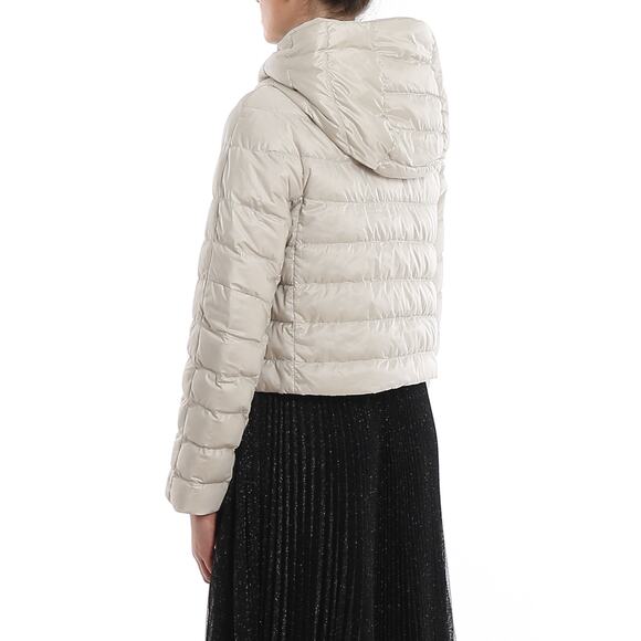 Max Mara “B-soft” Cropped Puffer Jacket – Cream – Size IT 2 - Picture 4 of 10